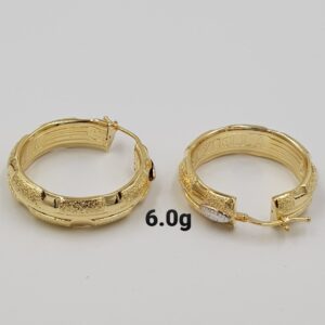 6.0-gram Gold Earrings