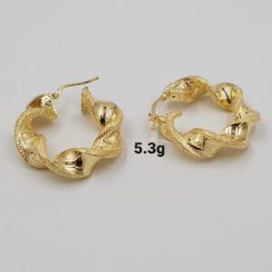 5.3g CURLY Gold Earrings